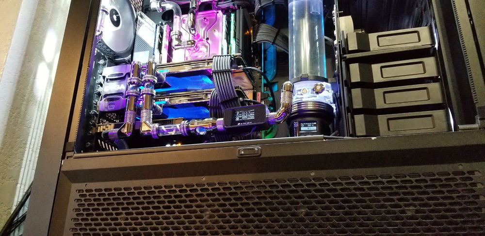 New motherboard and flowmeter / thermometer and cable mod pro cables