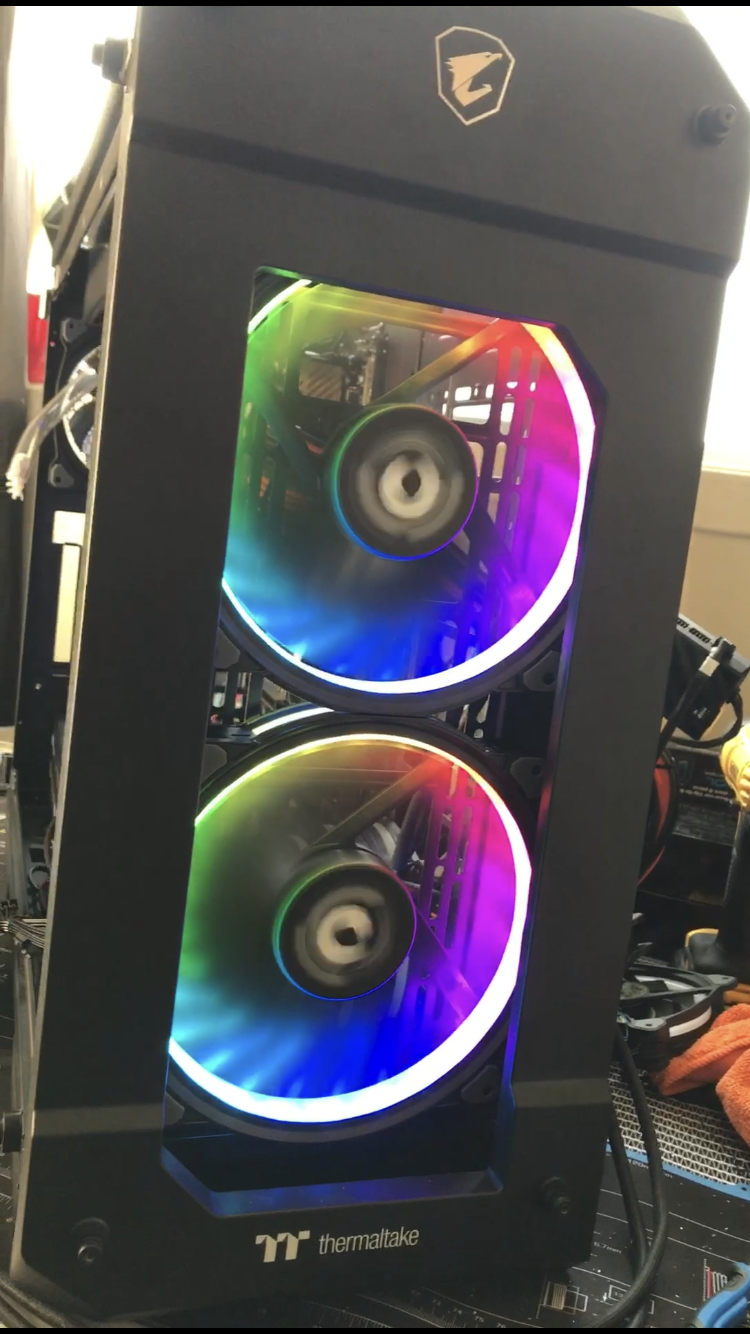 200mm fans in a view 71 front panel !!