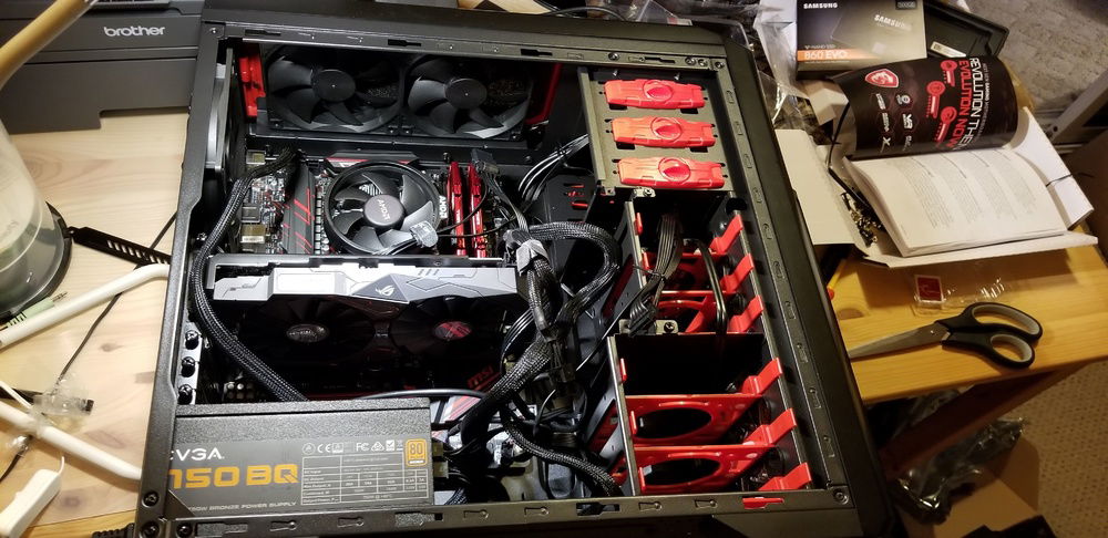 Right before it was turned on