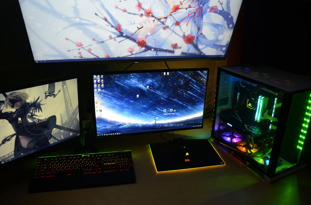 Yes, everything is indeed RGB. Even the four lighting areas on the MB and the "DUKE" logo are actually RGB, but there isn't a way to control these via iCUE (Corsair Utility Engine) yet, so I just always leave them white.