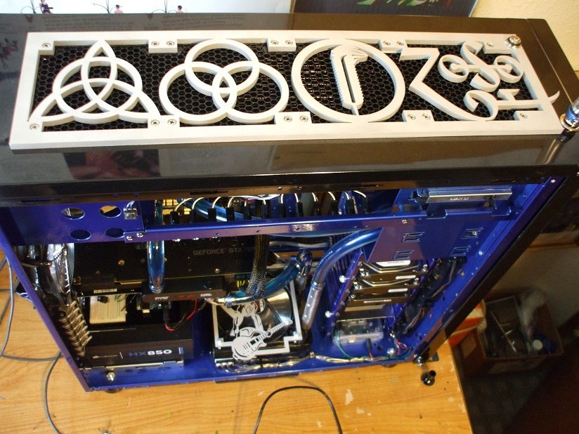 Secret code fan grill and cut mesh in place