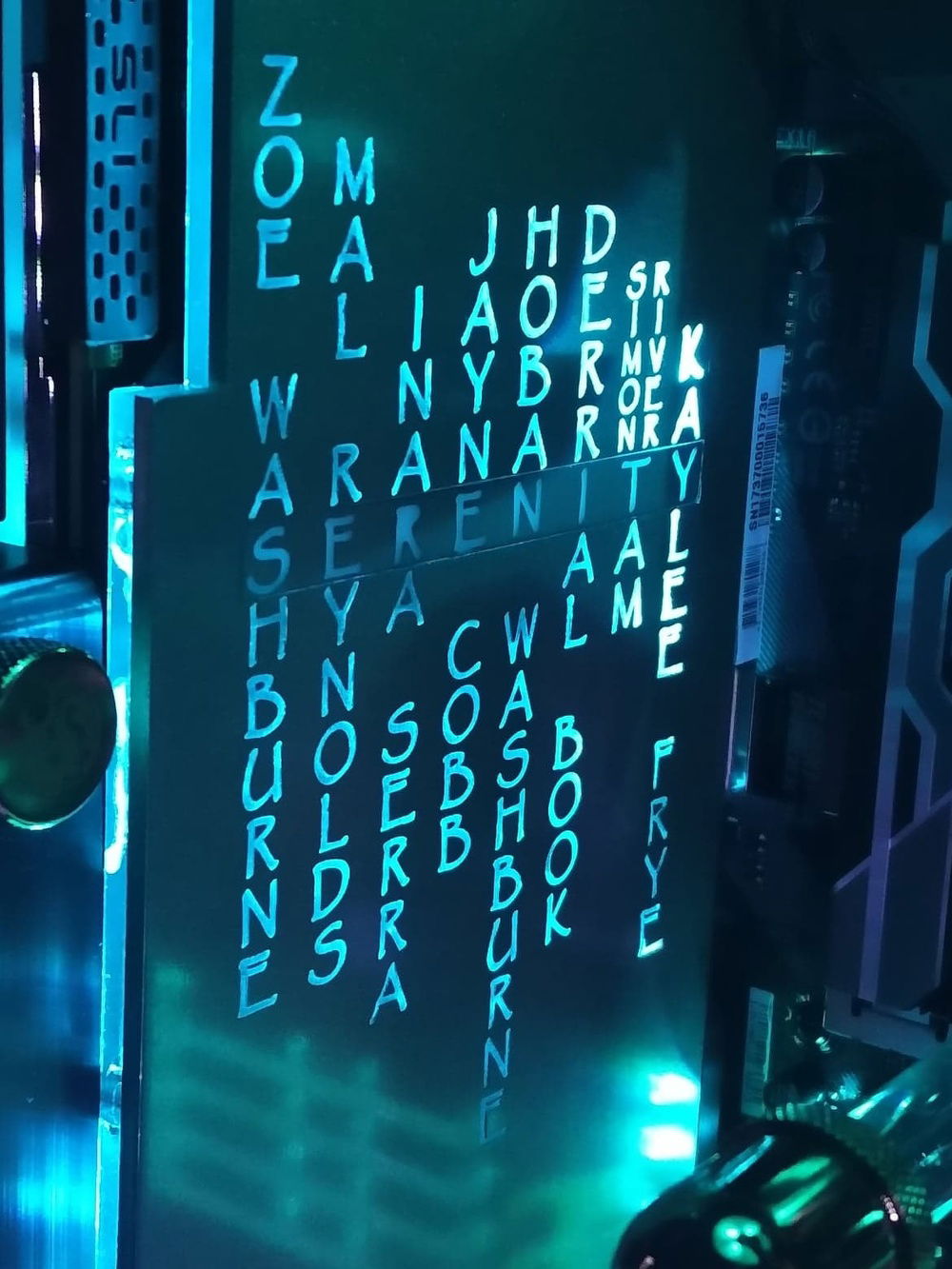 Video Card RGB Backplate/Cover