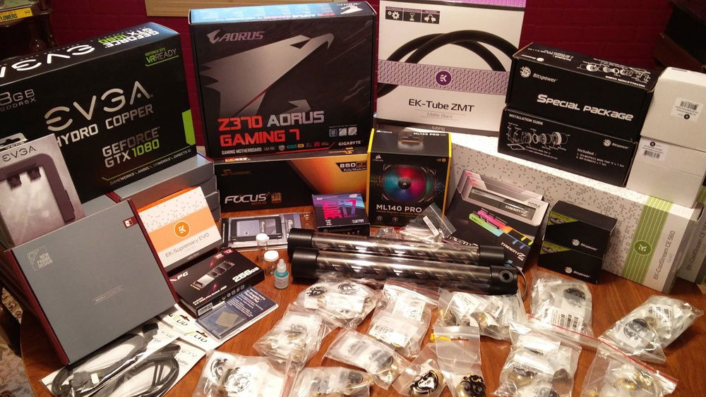 Most of the parts minus the accessories. Original reservoirs were a old design and o-rings were broken and leaked when I first put things together so had to buy new ones. (Had gotten them on clearance and could not return.)