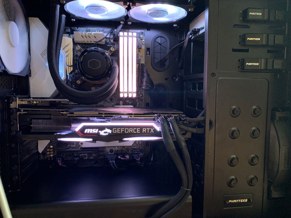 Picture with side off, also noticed I forgot to plug in my pump’s rgb when I switch out the old PSU... problem for another day haha