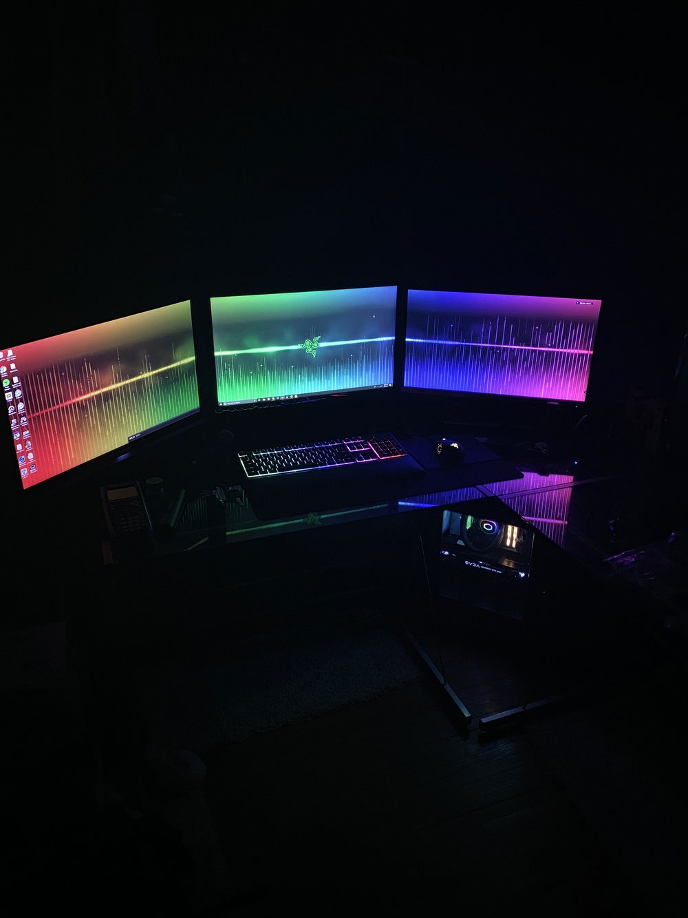 With the desk lites off! (Old Setup)