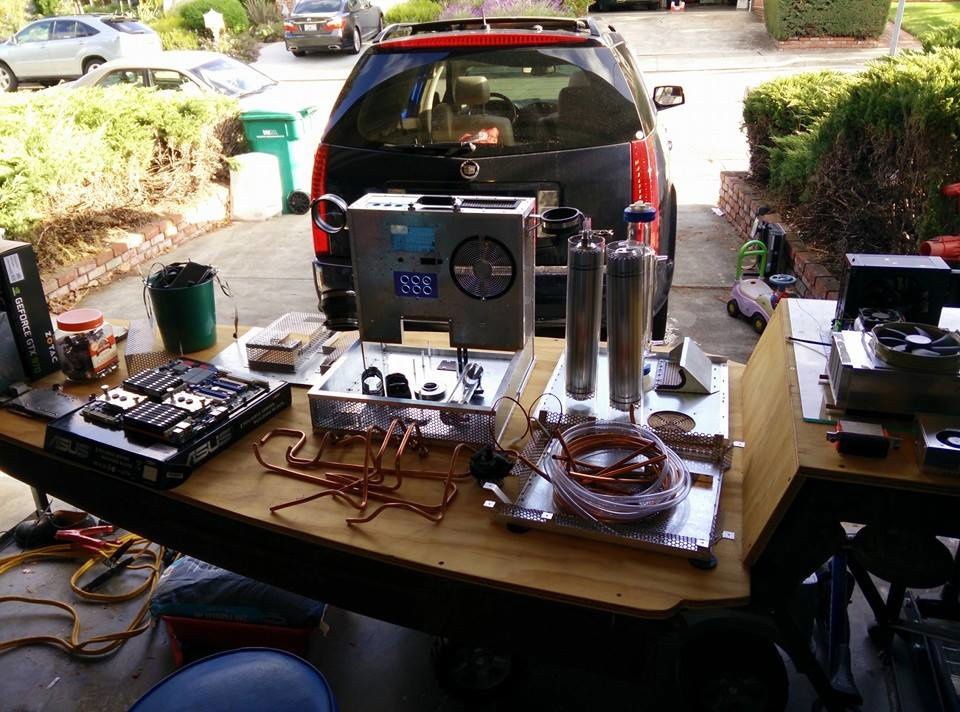 Laying out of parts to do final build.