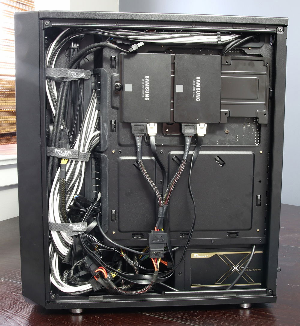 Rear of build