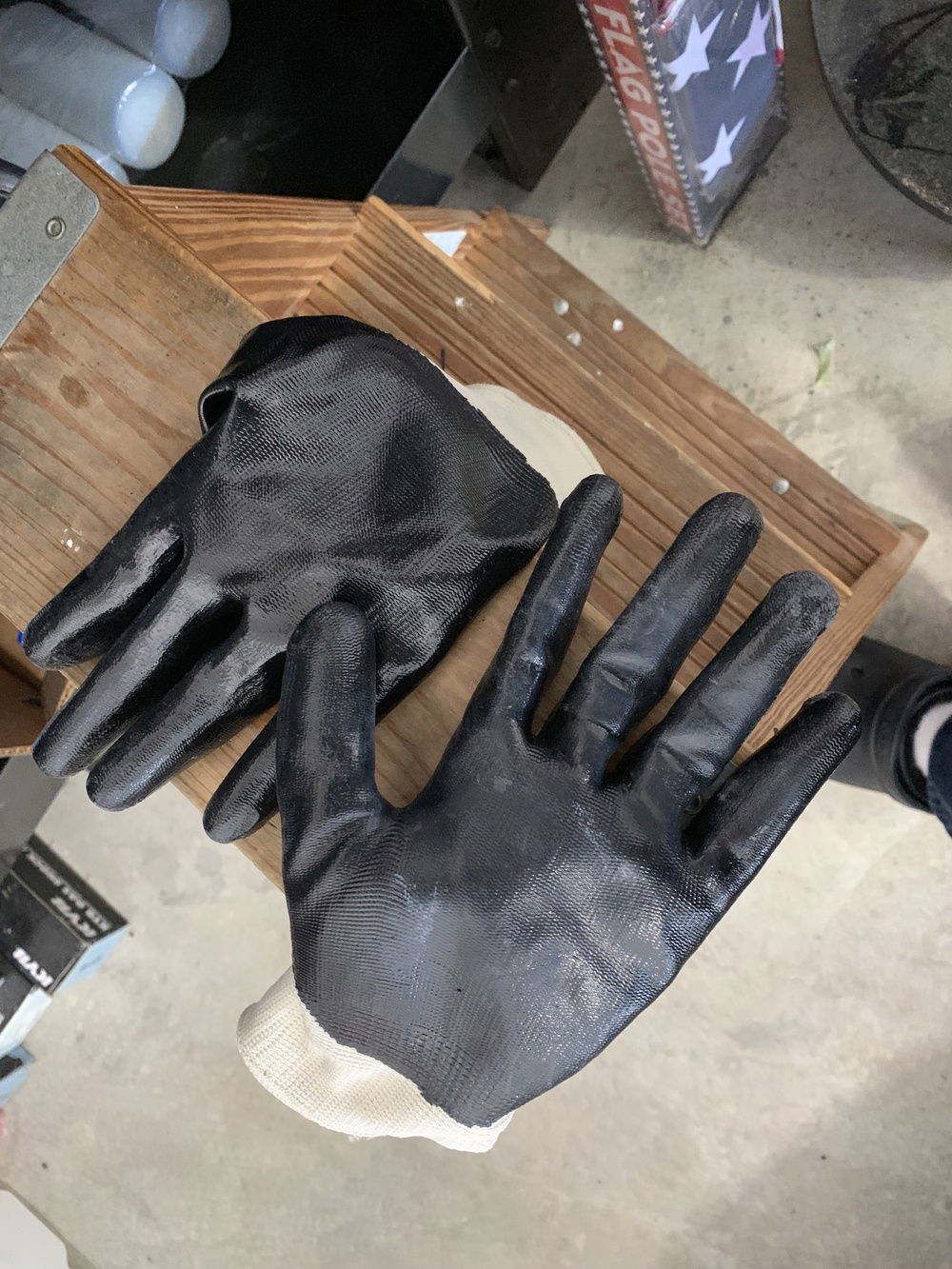 Always use some type of gloves and eye protection when cutting carbon fiber
