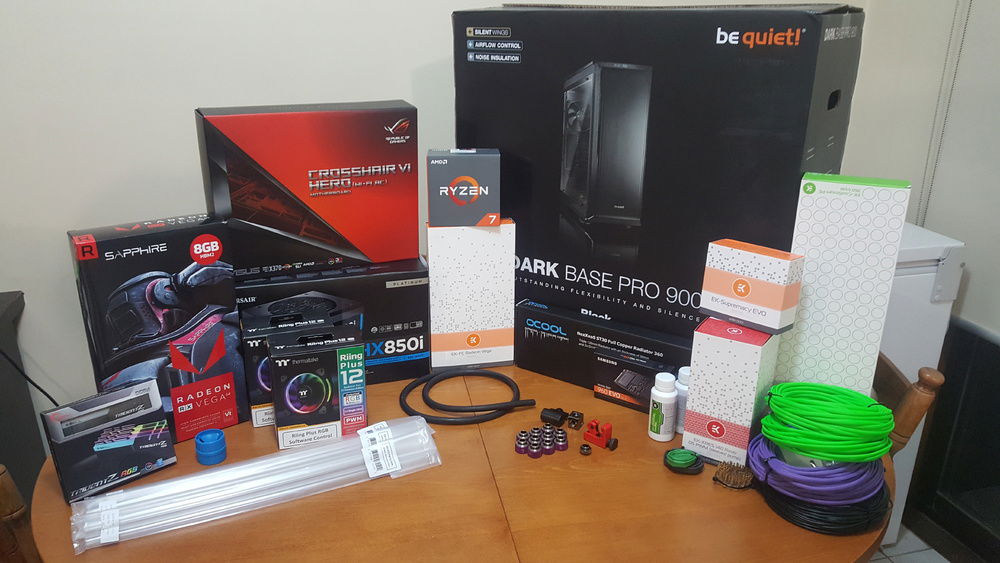 Starting hardware that I began with. There were a few changes over time to some of these but the major components have stayed the same