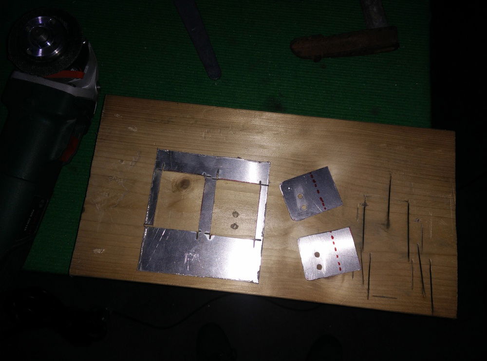 Side pieces for 5.25" bay cutted.