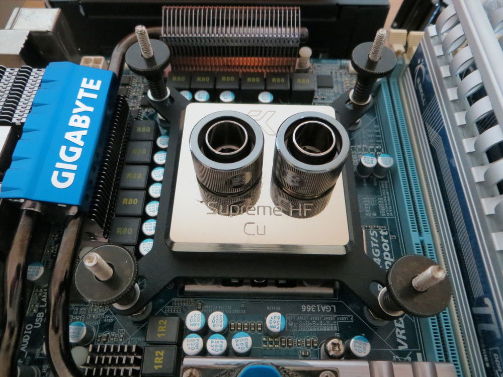 CPU block in mounted.