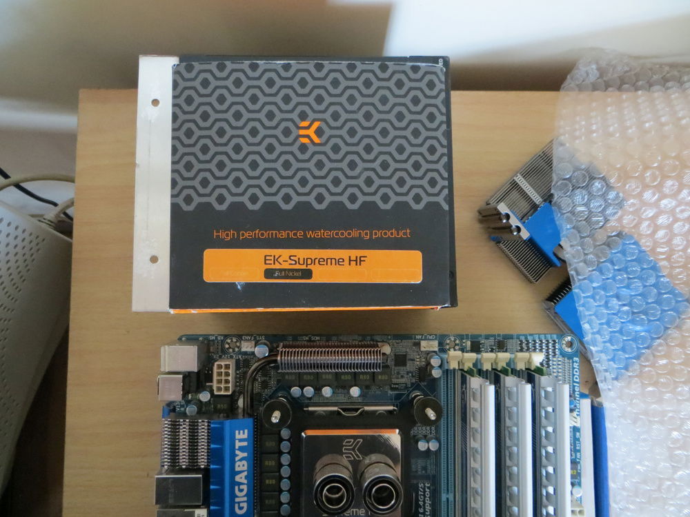 CPU block in mounted.