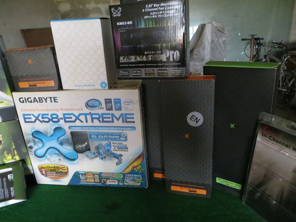 A ton of boxes from parts used.