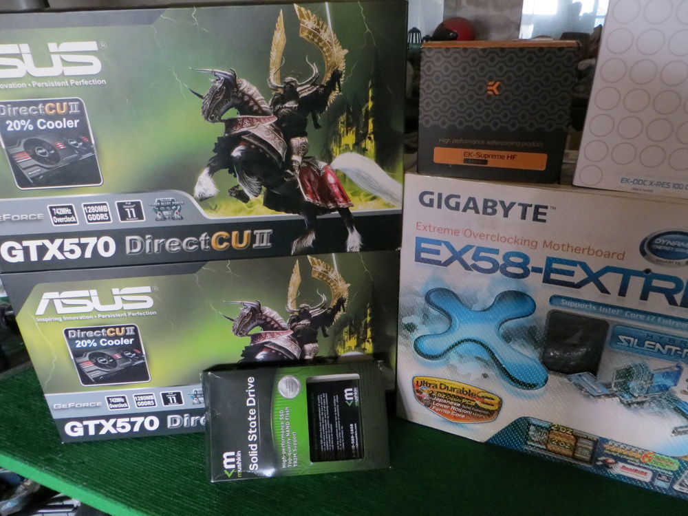 A ton of boxes from parts used.