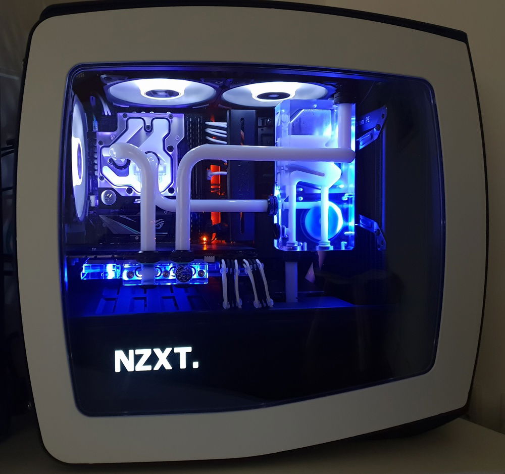 Full view of the completed build