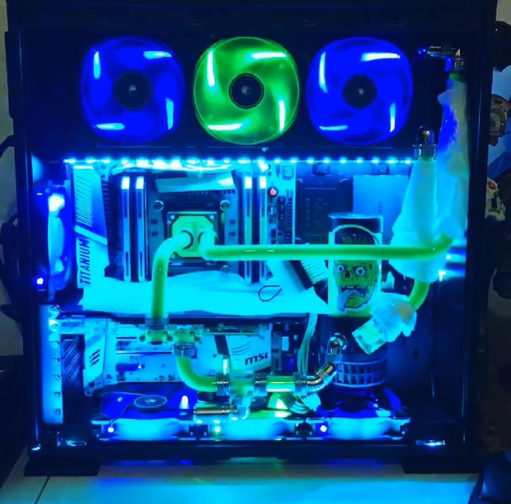 24hr cold runs and leak check. Only pump running and Fans. Motherboard and GPU not powered during this process.