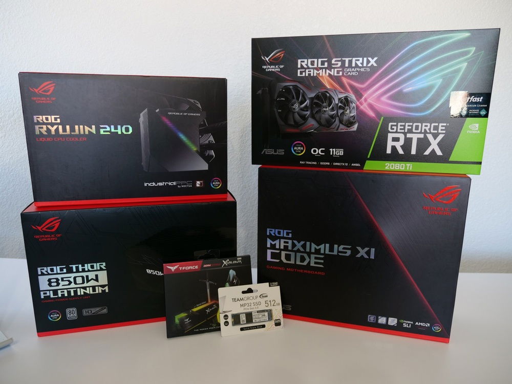 ASUS and TeamGroup hardware