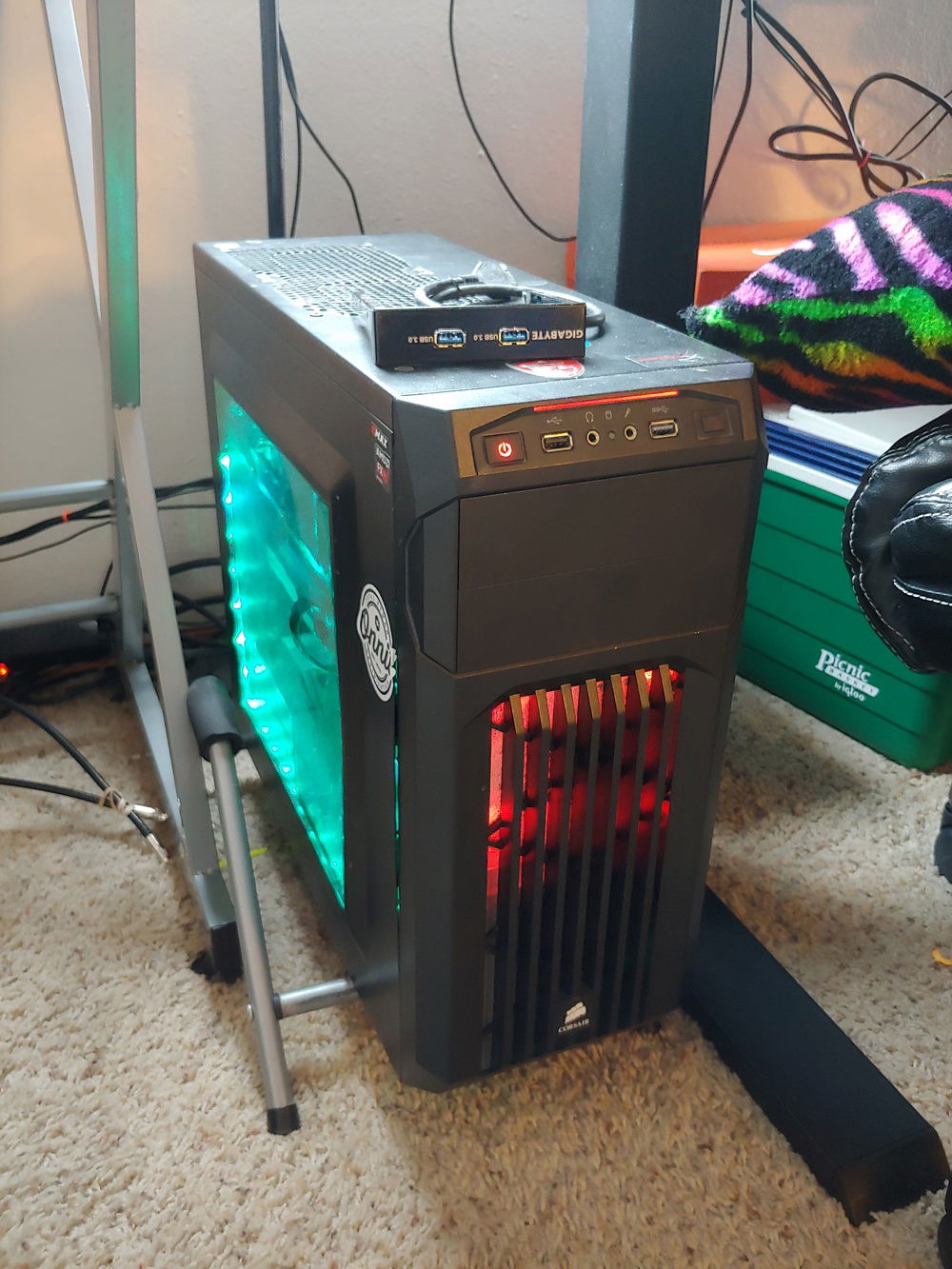 Front shot still showing off my RGB