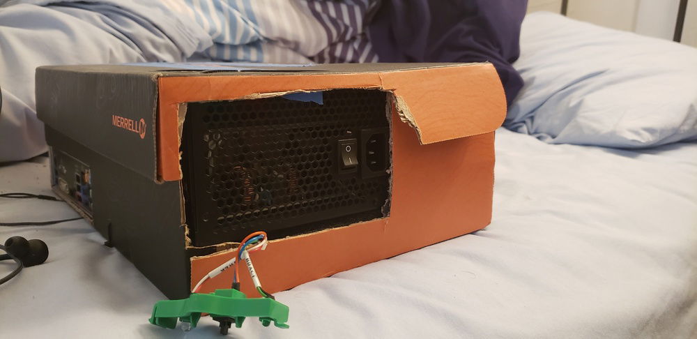 Really janky cuts for PSU, stays well ventilated though