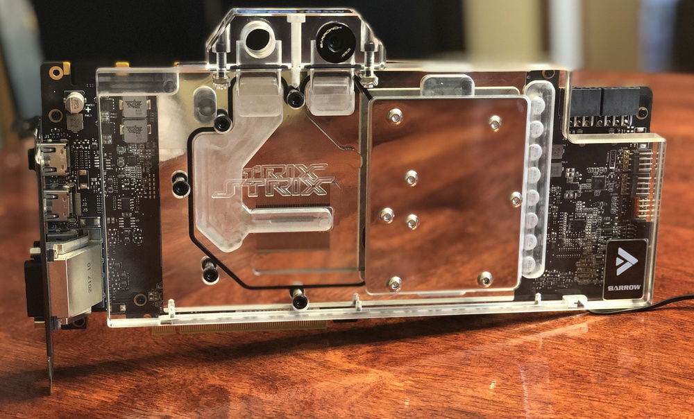 Barrow 1080ti strix gpu block on an Asus 1080ti strix oc.