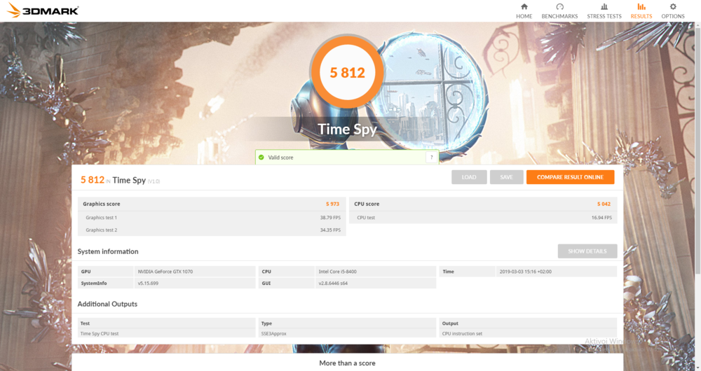 Here is my Time Spy run.