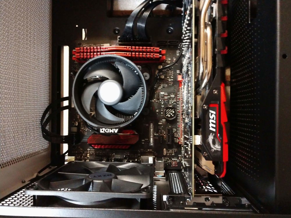 Mainboard in case