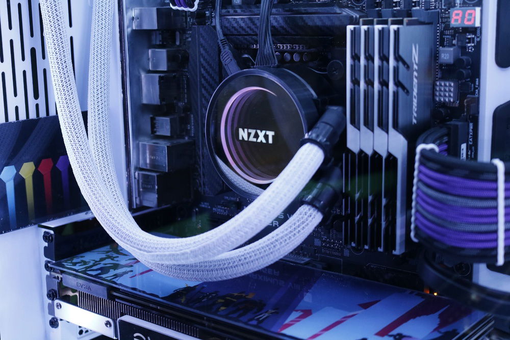 showing off the custom acrylic work