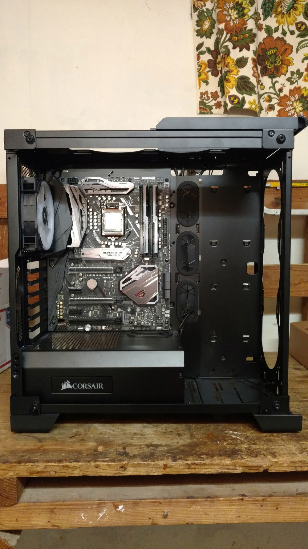 Everything stripped out and ready to start.