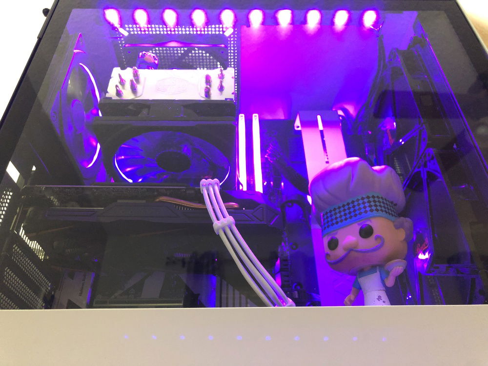 The inside of Purple Pieman - close-up