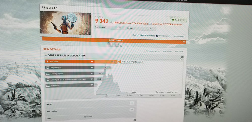 Most recent Timespy run (3/2/19)