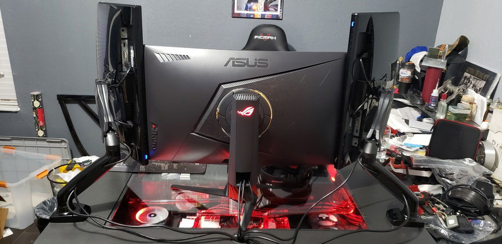 Before sleeving  the monitor cables.