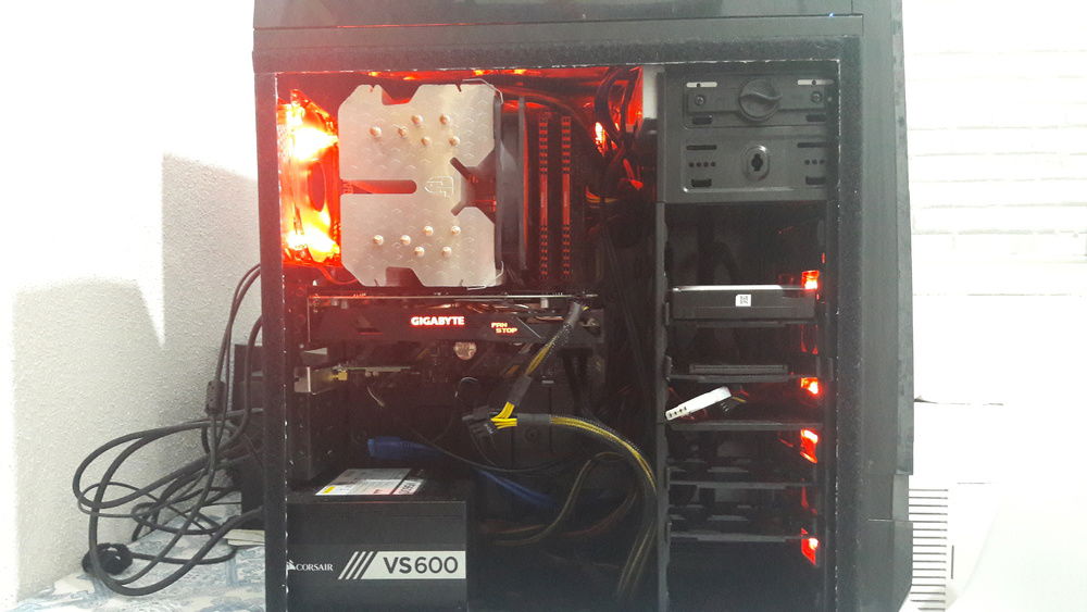 Closer look on the system without window.