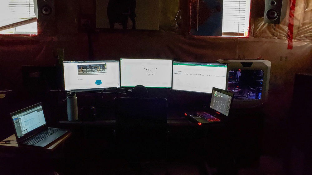 Upgraded monitors and added a third, moved the tower to accommodate.