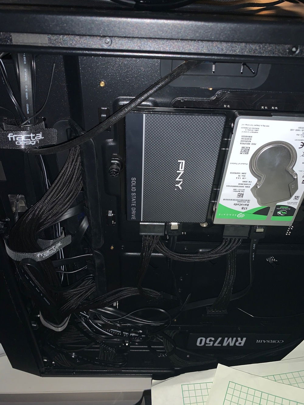 Cable management, Could be better, but with my Cable mod kit, it looks so much better