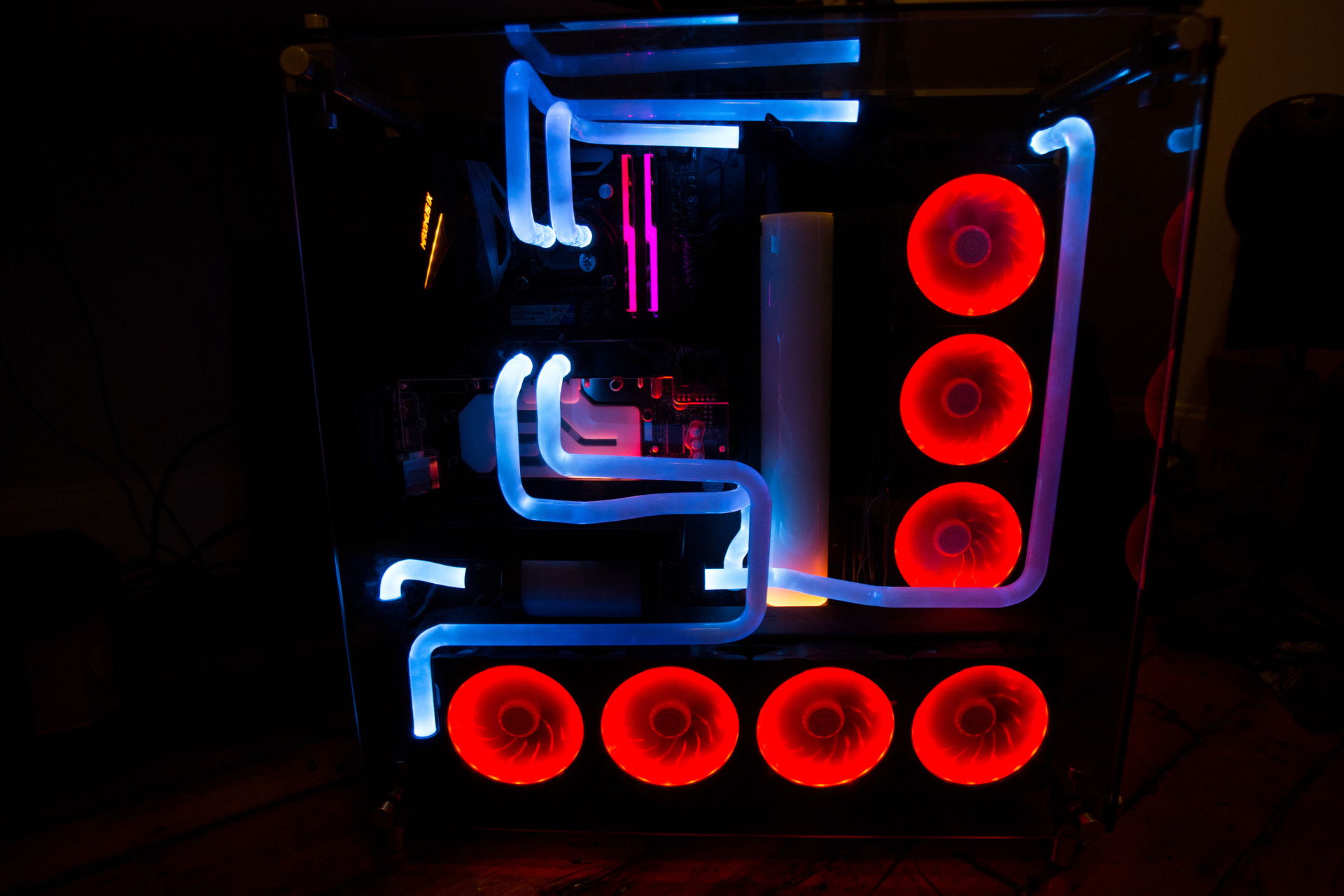 All RGB hardline water cooled core P5 » builds.gg