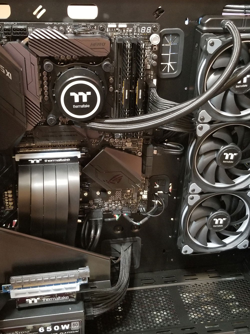 New riser cable for front mount card