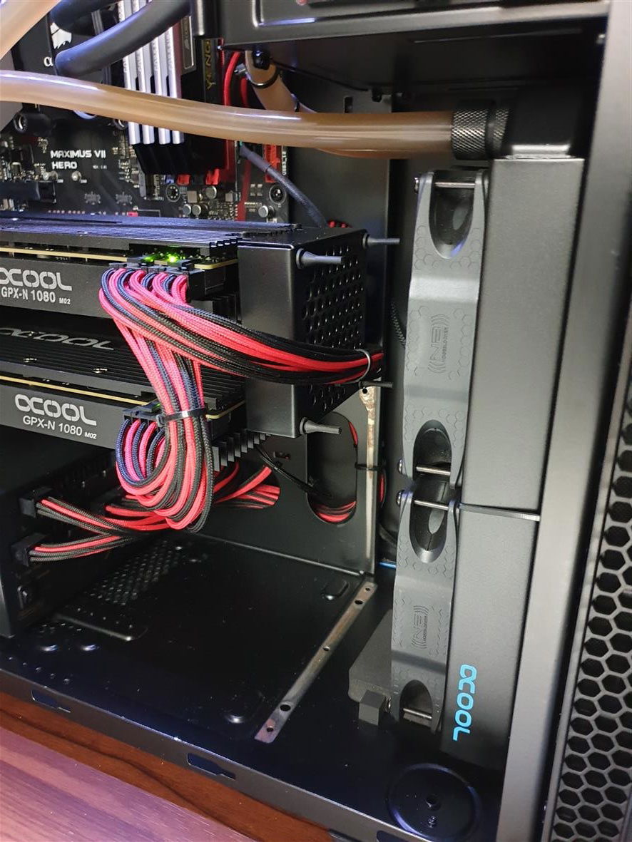 gpu rad & nb blacksilent x1 80mm fan + bracket