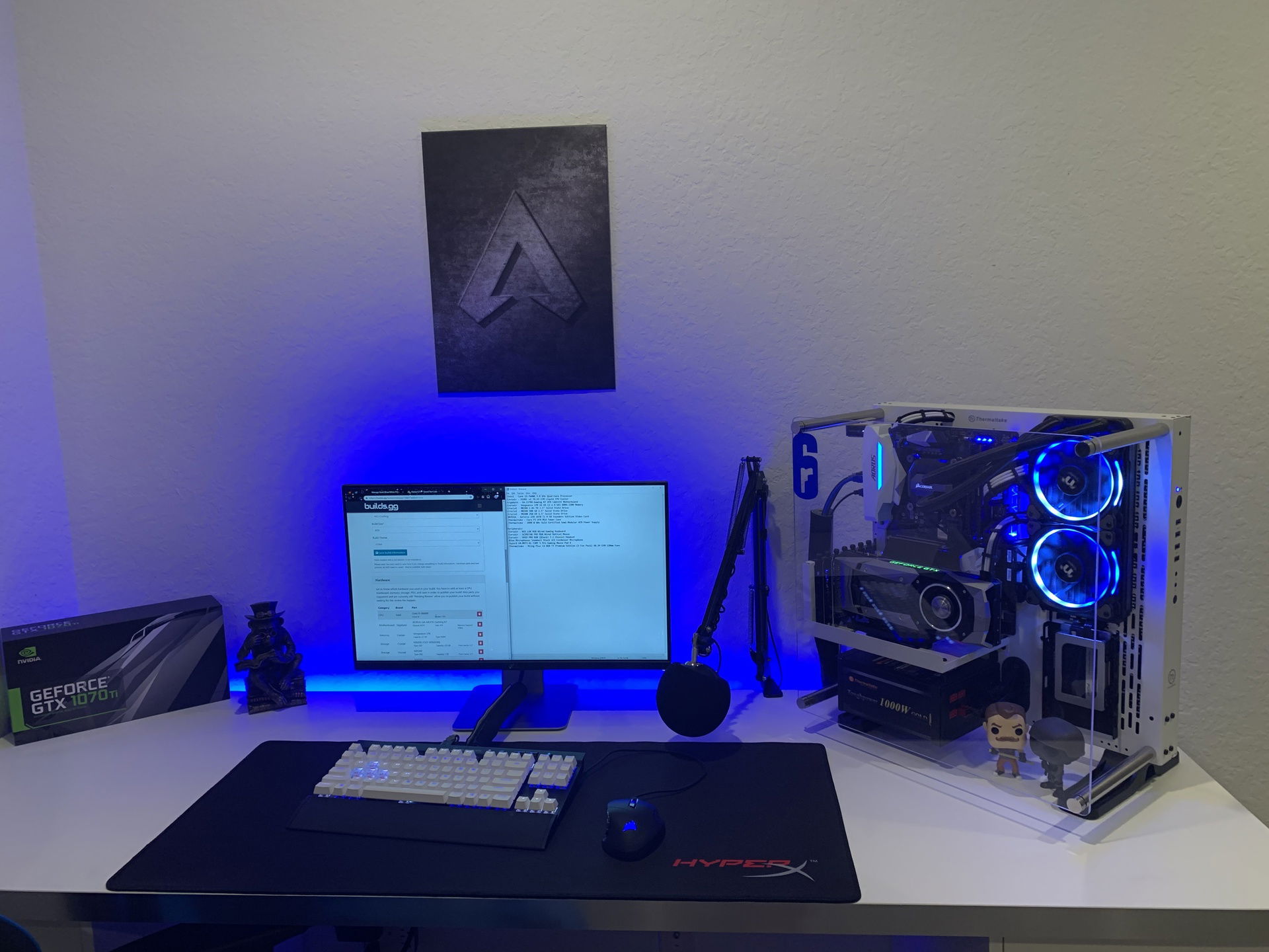 Blue/White gaming pc » builds.gg