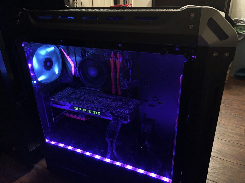 Side iso with glass on