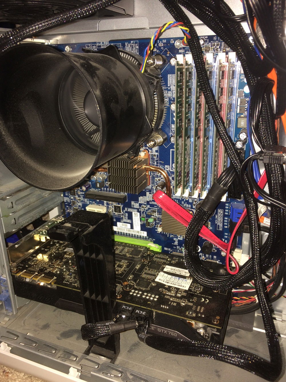 A nice photo of the DIMMs