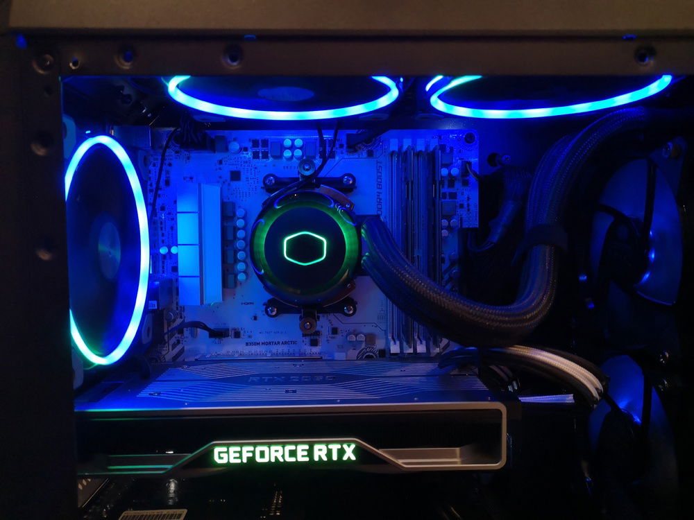 Closer look while powered on