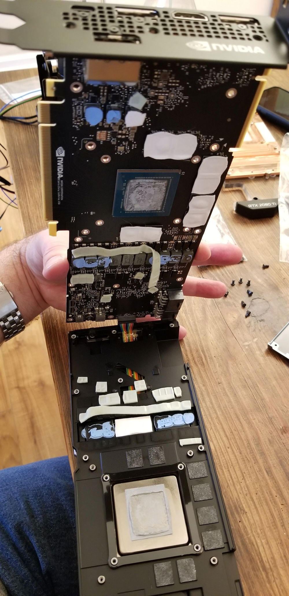 Removing stock RTX 2080 cooling block