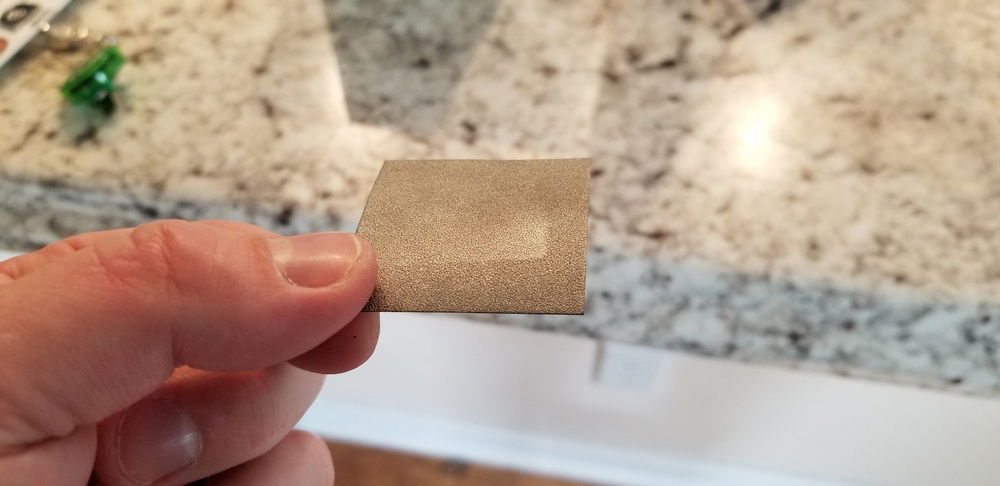 Better shot of the indentation left by the i7 4770k,