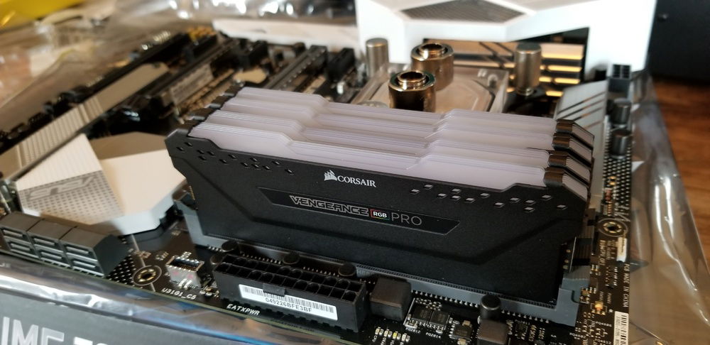 BAM, RAM in, didn't intend to but the build has a storm trooper vibe with black and white.