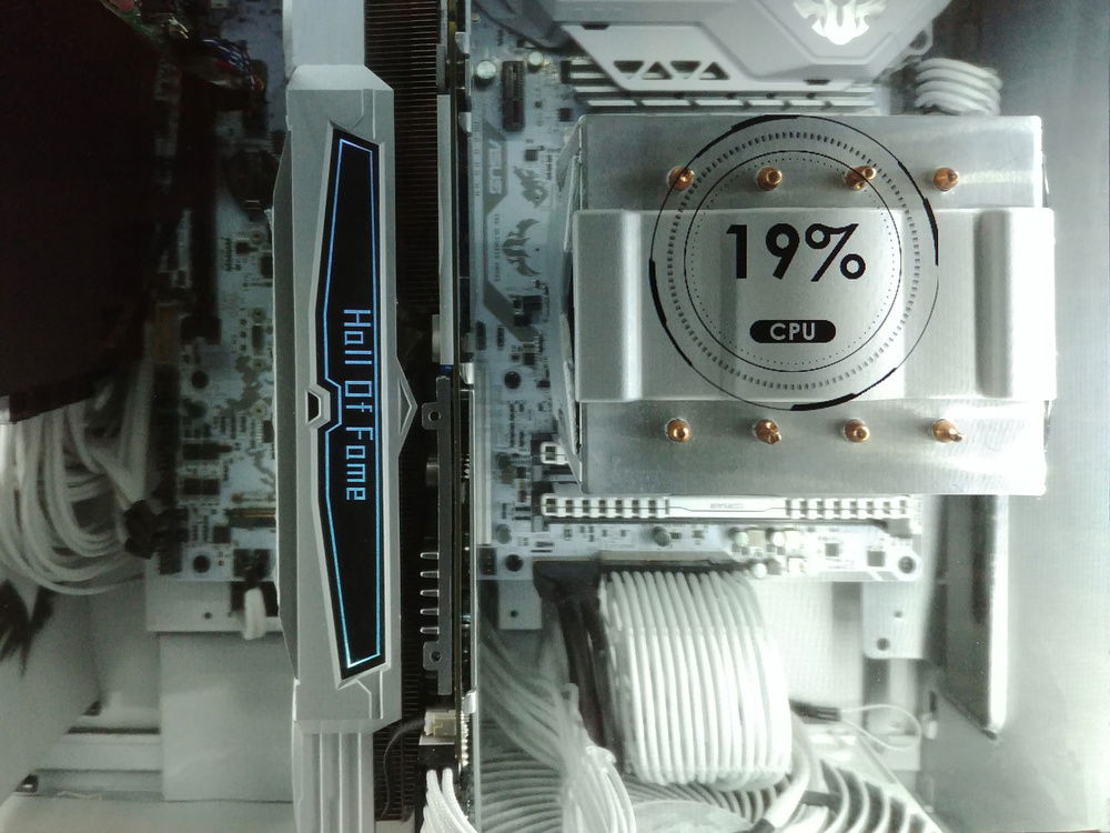 View through LCD panel