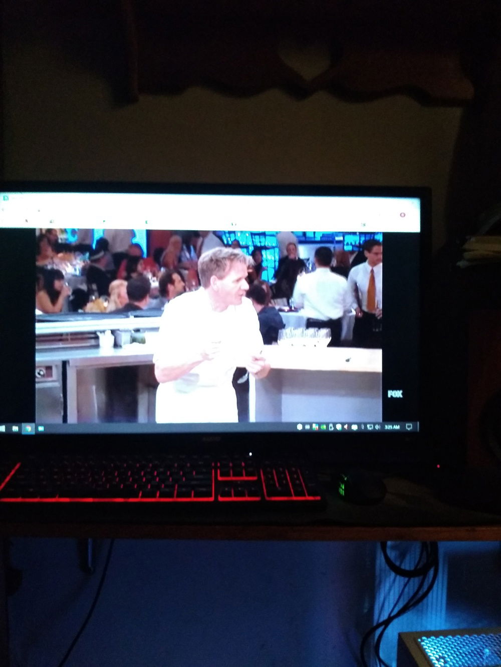 my 32" Sanyo 720P TV as my monitor