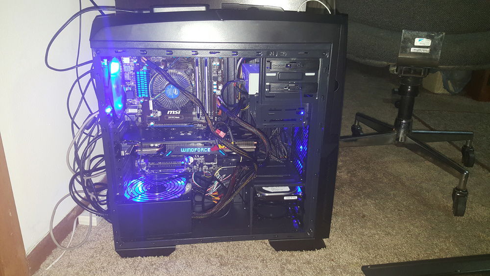 Before I Knew what cable management was....