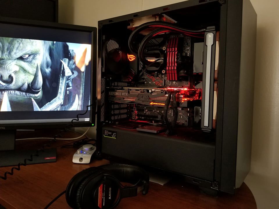 Potato Quality - shows internals with side panel off. Too much glare otherwise.