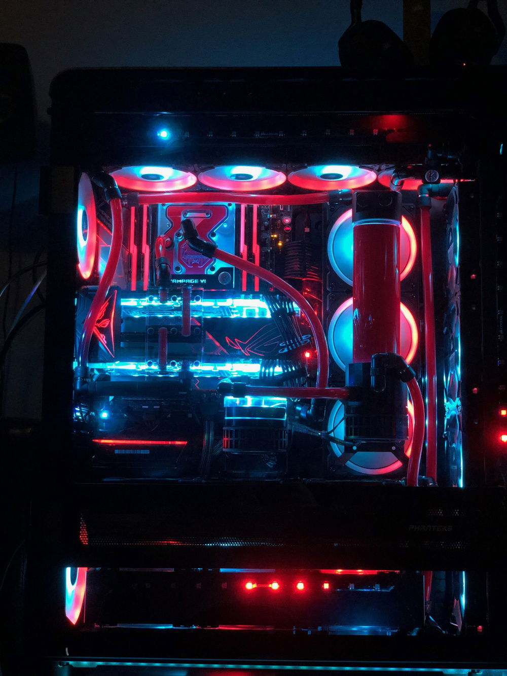 Initial lighting test