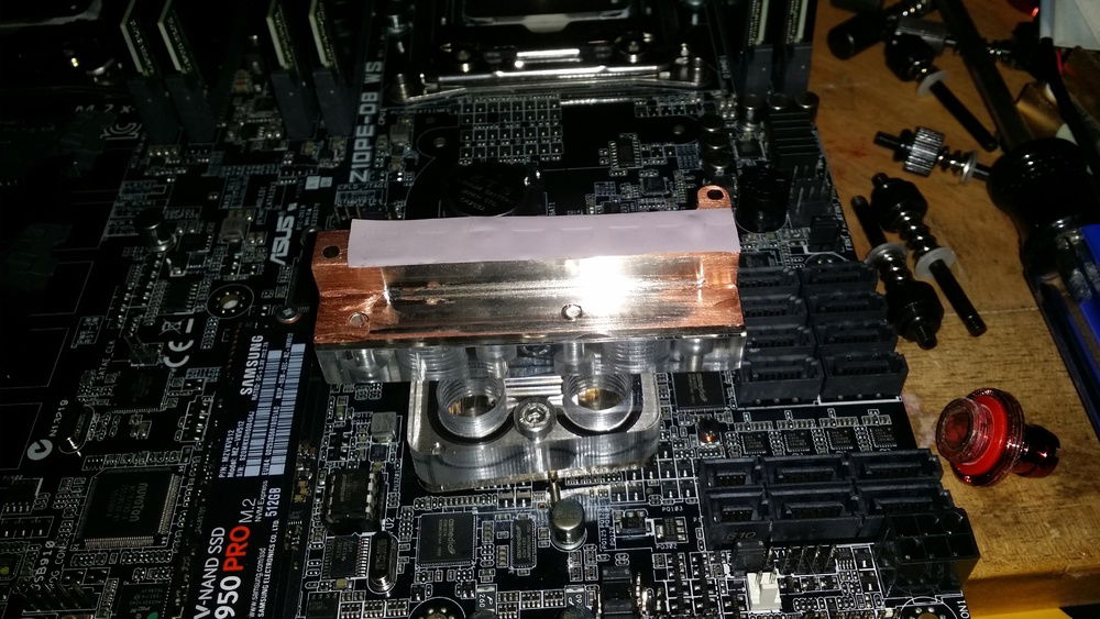 Mosfet blocks were for the d16 board so had to modify for the d8